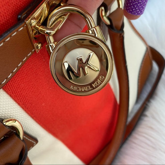 Michael Kors Hamilton canvas Handbag tote - Picture 11 of 16